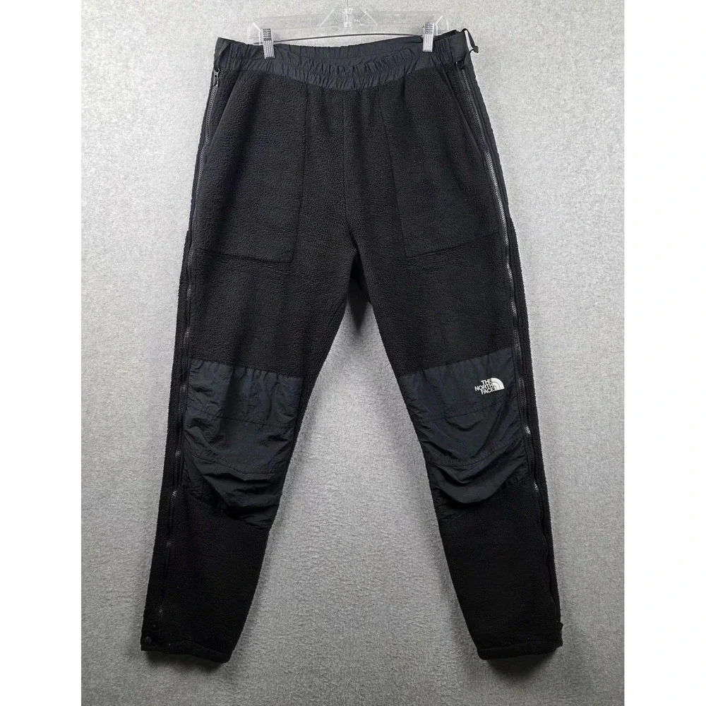 The North Face‎ Pants Mens 37x32 XL Black Fleece Sweatpants Zip Side Made USA